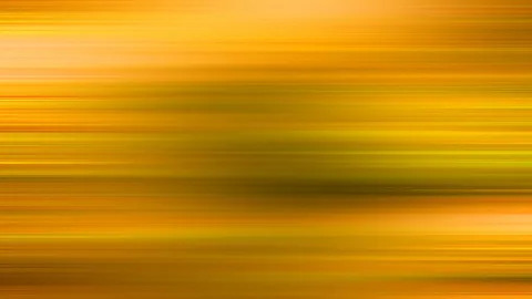 Abstrakte horizontale Streifen in Gelb, Orange und Gold mit einer dunkleren, olivgrünen Verdichtung in der Bildmitte.