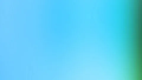 Unscharfer Verlauf von Hellblau über Türkis bis zu einem grünen Rand am rechten Bildrand