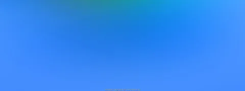 Weicher Farbverlauf von Blau über Türkis bis Hellblau, oben links mit grünlichem Schimmer, sonst gleichmäßig blau.