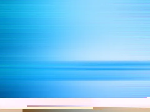 Blauer Farbverlauf mit feinen horizontalen Streifen, oben hell, unten dunkler, am unteren Rand ein heller Streifen mit verpixelten Flächen.