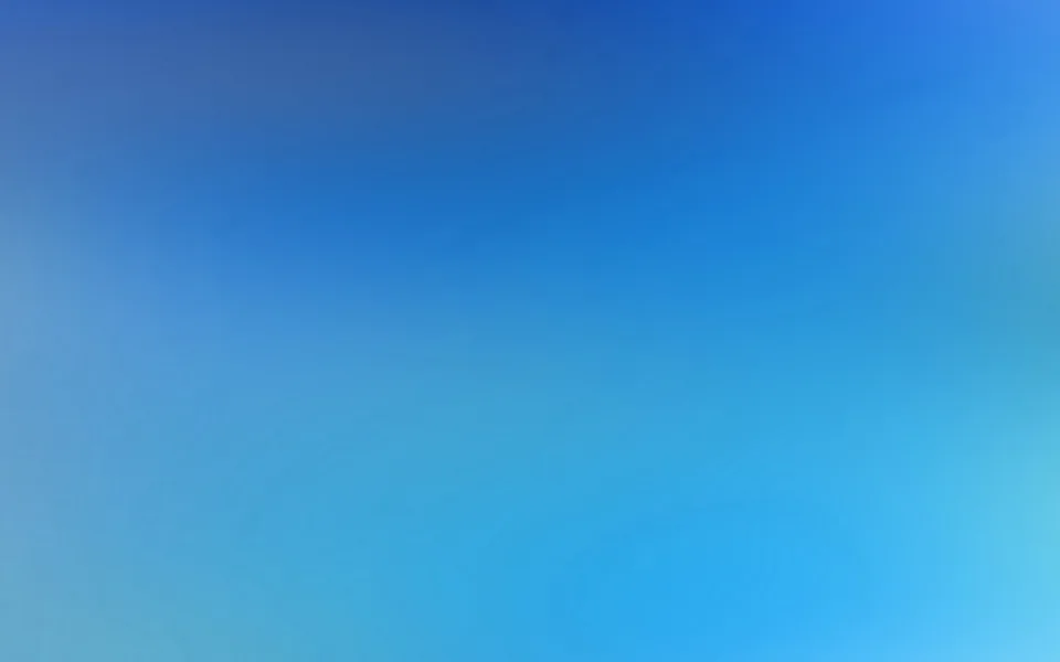 Weich verlaufender Farbverlauf von dunklem Blau oben zu hellem Türkis unten rechts, ohne erkennbare Motive.