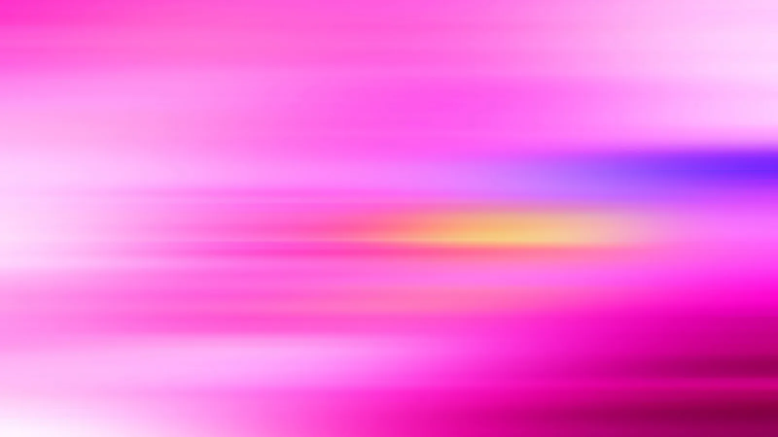 Horizontal verlaufende rosa und violette Streifen mit einem gelblichen Lichtschimmer in der Bildmitte