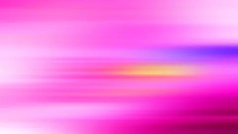 Horizontal verlaufende rosa und violette Streifen mit einem gelblichen Lichtschimmer in der Bildmitte