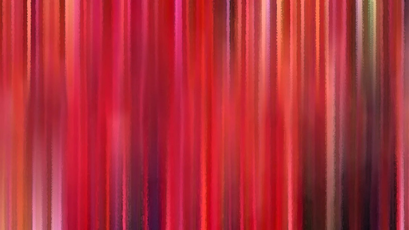 Abstraktes Bild aus vertikalen, unscharfen Streifen in Rot, Pink, Orange und Dunkelrot, die von links nach rechts ineinander übergehen.