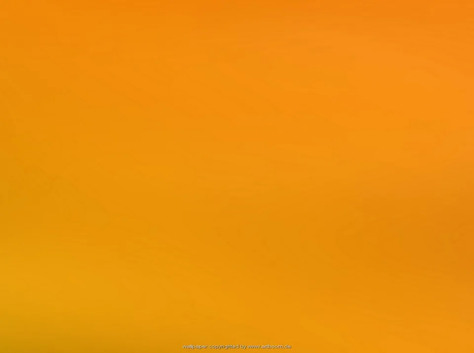 Gleichmäßiger Verlauf von kräftigem Orange oben zu hellerem Gelborange unten, ohne erkennbare Motive.