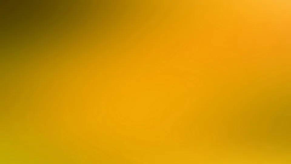 Großflächiger Verlauf von dunklem Olivbraun oben links über kräftiges Orange bis zu hellem Gelb unten.