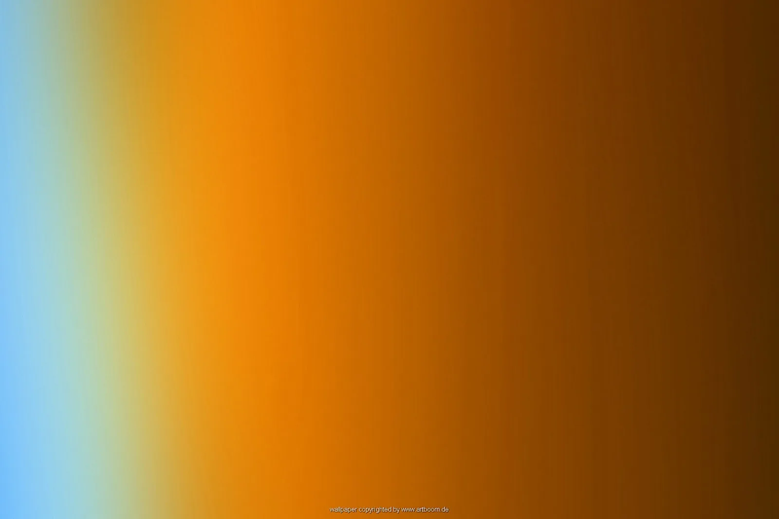 Unscharfer Farbverlauf von Hellblau links über Gelb und Orange bis zu dunklem Braun rechts, ohne erkennbares Motiv.