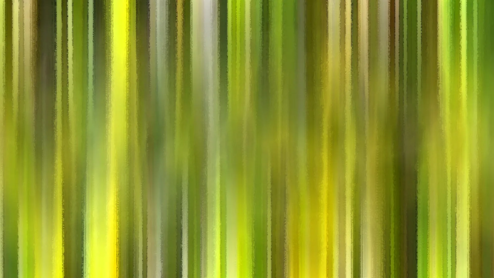 Abstraktes Bild aus vertikalen, verwischten Streifen in Grün-, Gelb- und Olivtönen