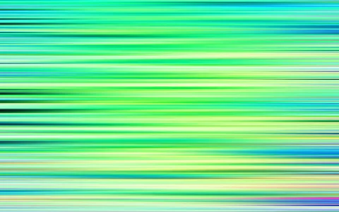 Abstraktes Muster aus horizontalen, leicht verwischten Streifen in Grün, Türkis, Weiß und vereinzelt Blau und Magenta.