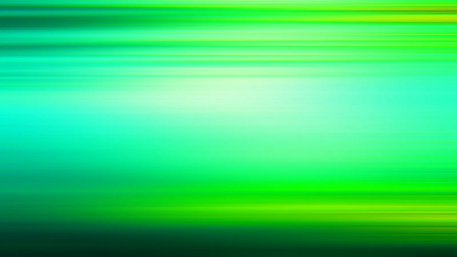 Horizontal verwischte Streifen in Grün und Cyan, im oberen Bereich hell, unten dunkel auslaufend.