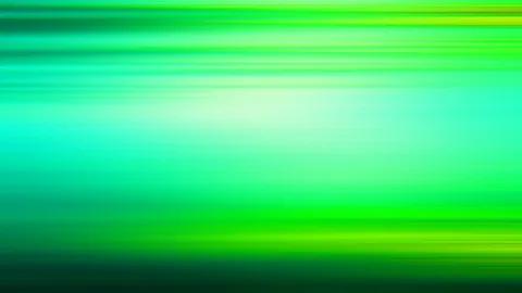 Horizontal verwischte Streifen in Grün und Cyan, im oberen Bereich hell, unten dunkel auslaufend.