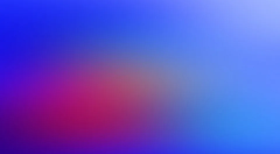 Weicher Farbverlauf von tiefblau links oben über violette und magentarote Töne in der Mitte bis zu hellblau rechts.