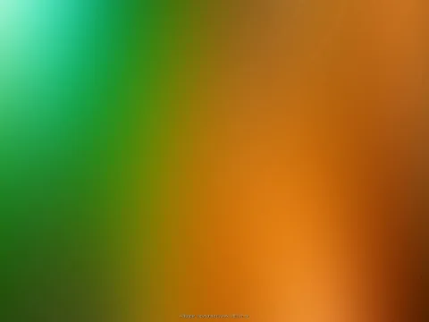 Weicher Farbverlauf von mintgrün oben links über sattes Grün zu Orange und dunklem Braun rechts unten.