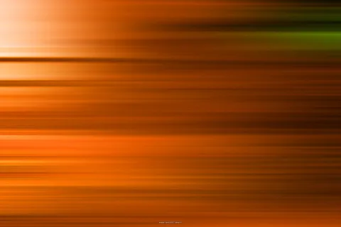 Abstraktes Bild aus waagerechten, verwischten Streifen in Orange und Braun, links oben heller, rechts oben ein grüner Streifen.
