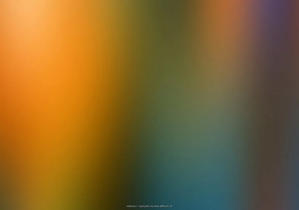 Unscharfe vertikale Farbverläufe von Orange über Olivgrün bis Blaugrau und Violett, in der unteren Mitte eine kleine Copyright-Zeile.