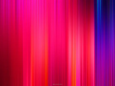 Abstraktes Bild aus senkrechten Streifen in Pink, Rot und Magenta, die nach rechts in Blau und Violett übergehen.