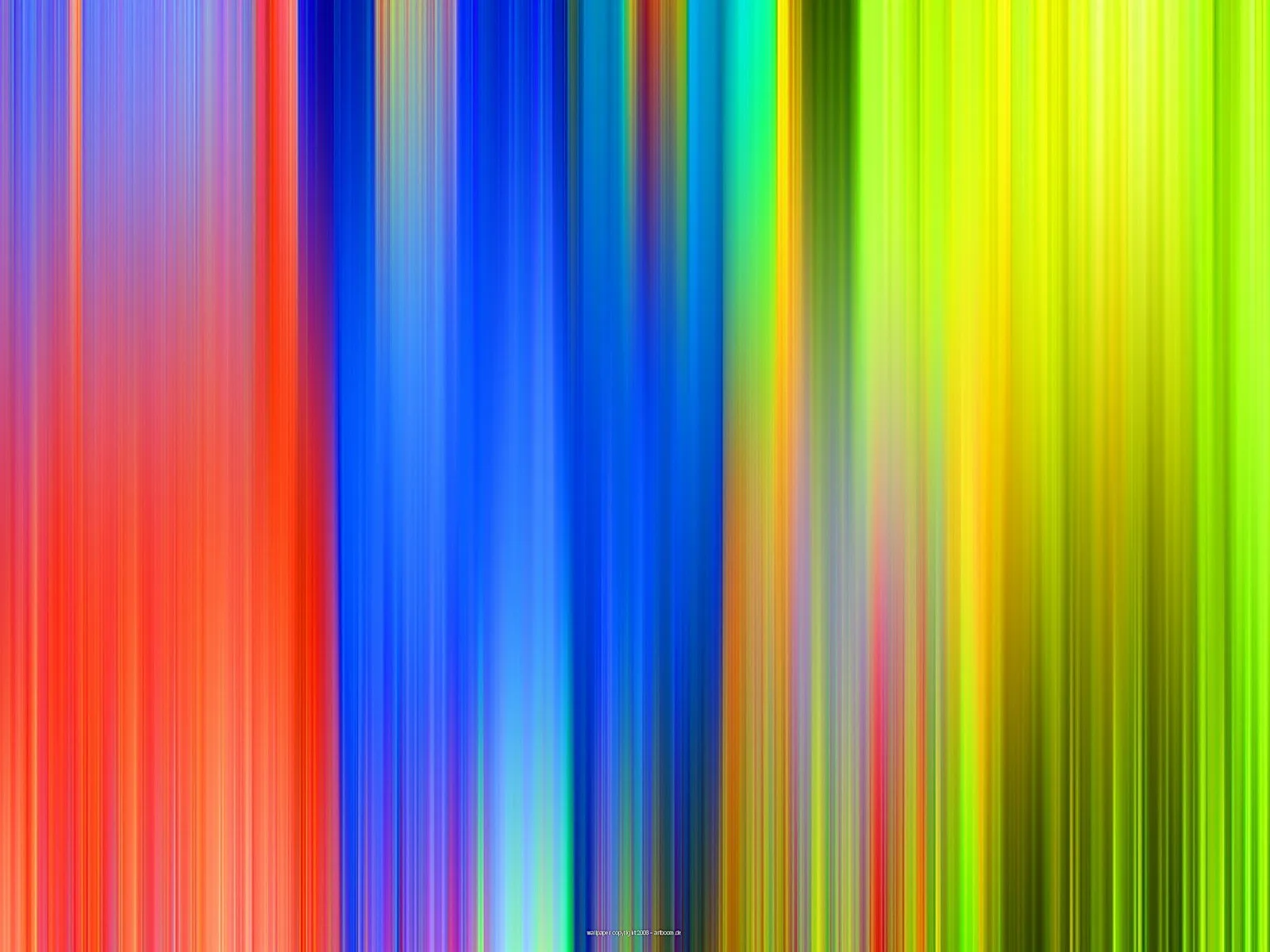 Vertikale, verwischte Streifen in Rot, Orange, Blau, Türkis, Gelb und Grün, die von links nach rechts ineinander übergehen.