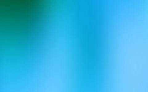 Weich verwischter Farbverlauf in Blau und Türkis, oben links in dunklerem Grün, nach rechts hin heller werdend.