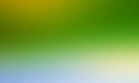 Unscharfer Farbverlauf von Olivgelb über sattes Grün bis zu hellem Blau und Beige am unteren Rand.