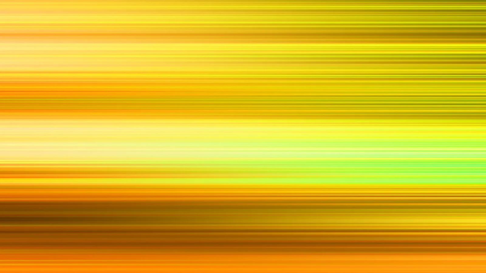 Abstraktes Bild aus horizontalen, leicht verwischten Streifen in Gelb, Orange und einzelnen Grüntönen.
