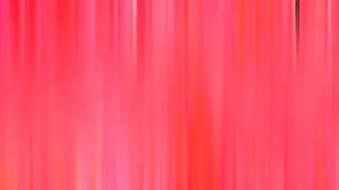 Abstrakte vertikale Schlieren in Rot, Pink und Koralle, oben rechts eine dünne dunkle Linie.