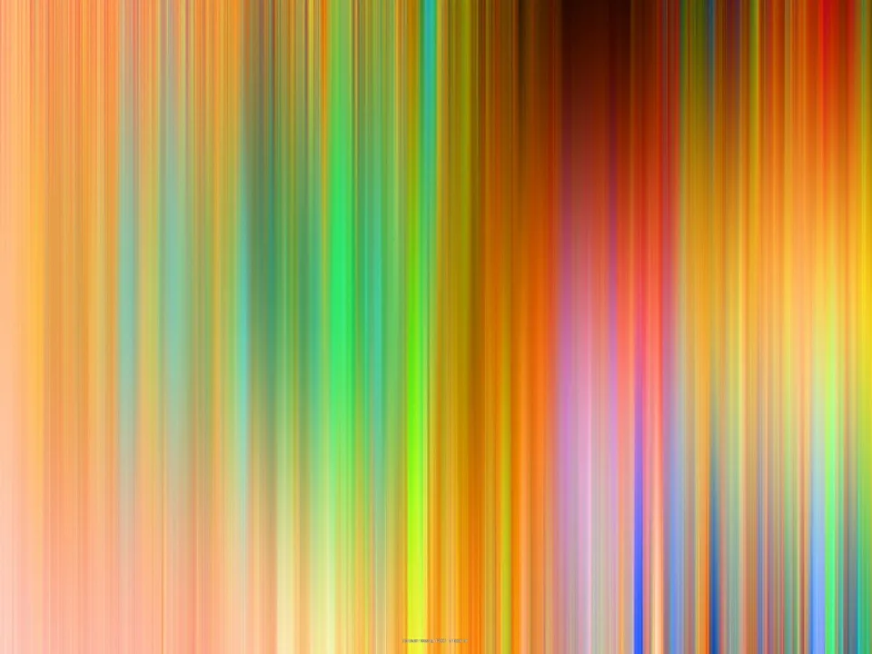Vertikale, weich verlaufende Streifen in Gelb, Orange, Grün, Blau und Magenta.