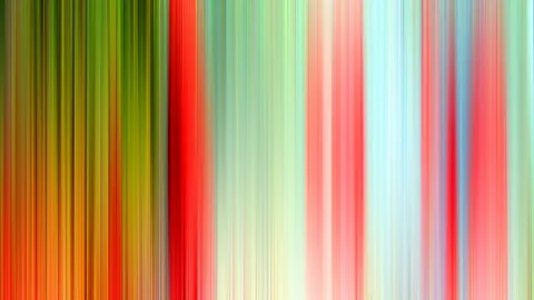 Abstraktes Muster aus vertikalen, weich verlaufenden Streifen in Rot, Grün, Orange, Mintgrün und Hellblau.