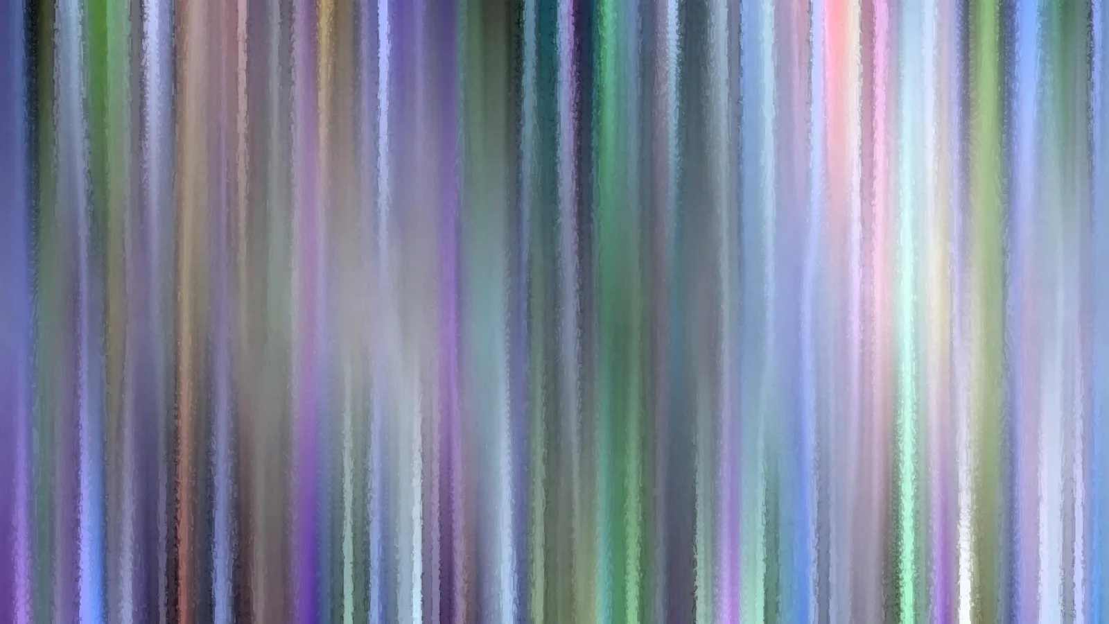 Abstraktes Bild aus senkrechten, pastellfarbenen Streifen in Lila, Grün, Blau, Rosa und Grau mit malerisch raue Kanten
