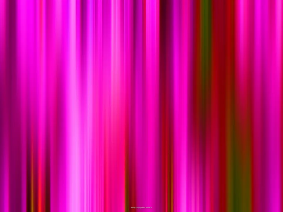 Vertikale, unscharf verlaufende Streifen in Magenta, Pink und Rot, am rechten Rand mit olivgrünen Streifen.