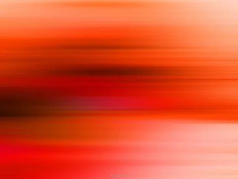 Abstrakte horizontale Streifen in Orange, Rot und Dunkelrot mit weichen Übergängen, rechts unten heller werdend.