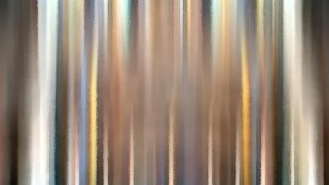 Abstrakte vertikale Streifen in Beige, Braun, Grau und Gold mit weichen Übergängen.