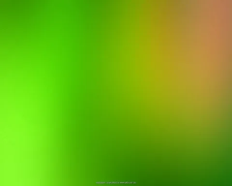 Weicher Farbverlauf von leuchtendem Grün links über Gelb bis zu Rosabraun oben rechts, am unteren Rand eine kleine Copyright-Zeile.