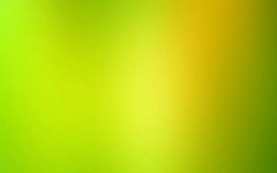 Weicher Farbverlauf von Limettengrün über Gelb zu Orange im oberen rechten Bereich, am rechten Rand dunkleres Grün.