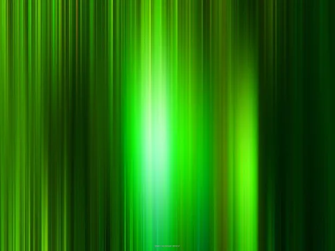 Abstrakte vertikale Streifen in Grün, in der Mitte leuchtet ein heller Lichtstrahl nach oben und unten.