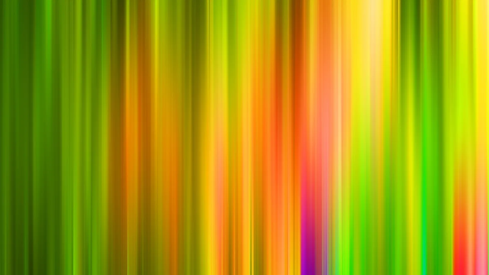 Abstrakte vertikale Streifen in Grün, Gelb, Orange und Pink, die weich ineinander verlaufen.