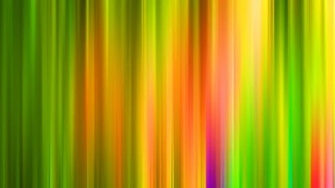Abstrakte vertikale Streifen in Grün, Gelb, Orange und Pink, die weich ineinander verlaufen.