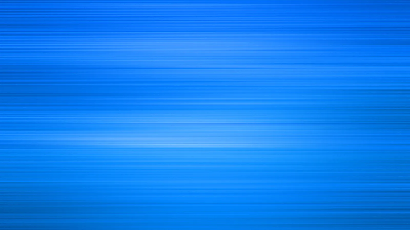Blauer abstrakter Hintergrund mit horizontalen, unscharfen Lichtstreifen und einem hellen Band in der Mitte