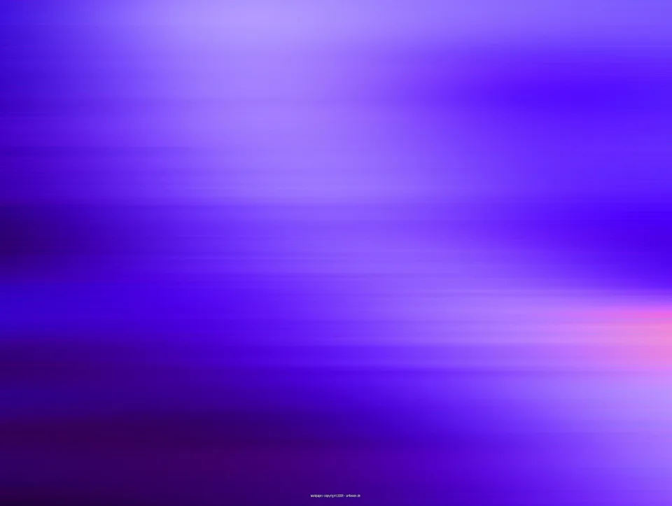 Abstrakte Komposition aus violetten und lilafarbenen horizontalen Schlieren mit hellen Zonen oben und einem rosafarbenen Lichtschimmer rechts.