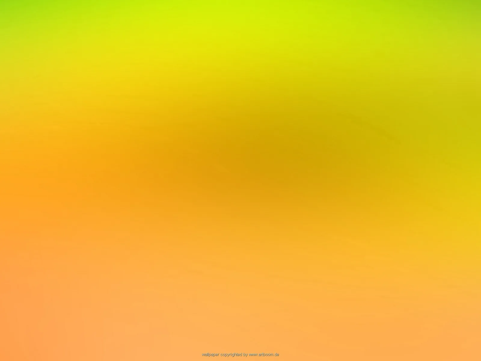Weicher Farbverlauf von hellem Grün oben über Gelb bis Orange unten, in der Mitte ein dunklerer, bräunlicher Schatten.