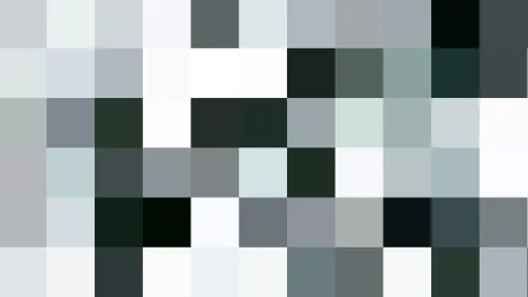 Rechteckiges Raster aus unterschiedlich grauen, weißen und fast schwarzen Pixelblöcken, dicht nebeneinander angeordnet.