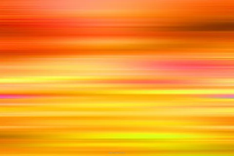 Abstrakte horizontale Streifen in Orange, Gelb und Rot mit weichen Verläufen und Bewegungsunschärfe.