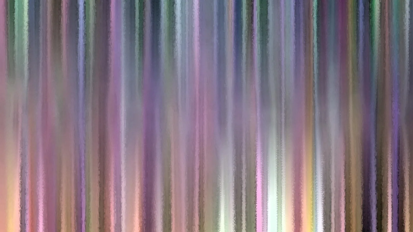 Abstraktes Bild mit senkrechten, verwischten Streifen in Pastellfarben wie Rosa, Lila, Grün und Grau.