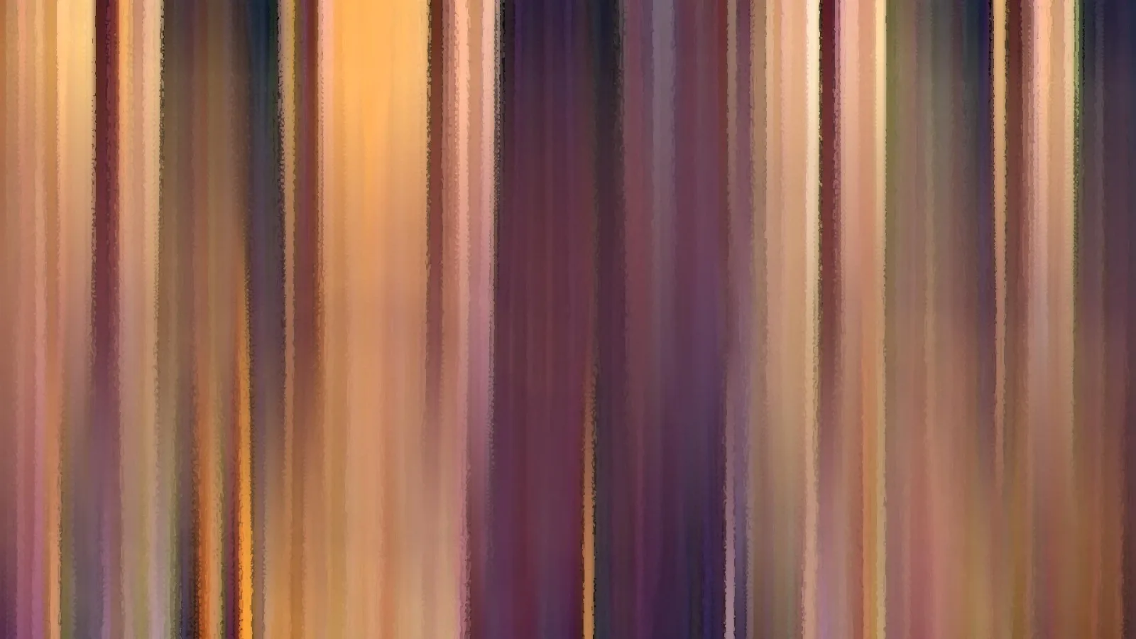 Vertikale Streifen in Orange, Violett und Beige, weich verwischt wie eine Bewegungsaufnahme.