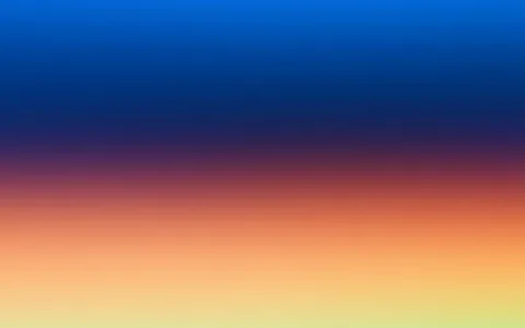Weicher Farbverlauf von tiefblau oben über violett und Orange bis zu hellgelbem Grün unten, horizontal gestreift ohne erkennbare Motive.