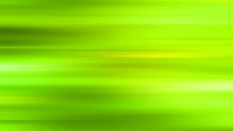Horizontale, verschwommene Lichtstreifen in Grün und Gelbgrün mit dunkleren Bändern am linken Rand