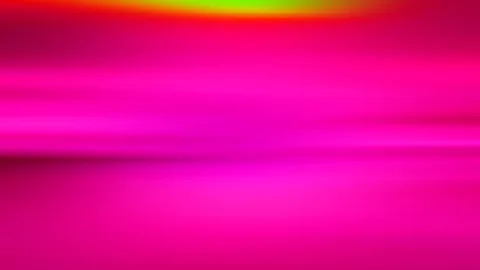 Horizontale, verwischte Streifen in Pink, Magenta und Rot, oben ein gelbgrüner Lichtschimmer.