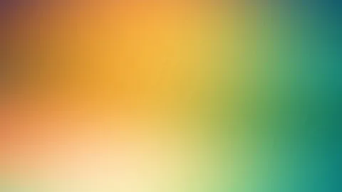 Weicher Farbverlauf von warmem Orange und Gelb oben links über Grün bis zu Türkis unten rechts, unten hell cremefarben.
