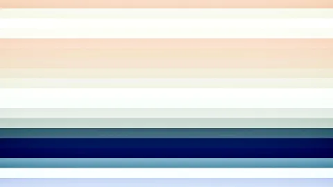 Horizontale Streifen mit Farbverläufen von Pfirsich über Creme und Weiß bis zu Marineblau und Hellblau.