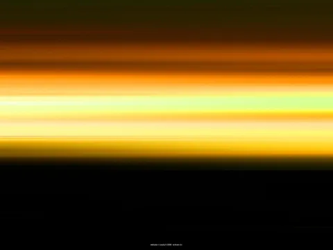 Abstrakte horizontale Streifen in Orange, Gelb und Hellgrün verlaufen über die obere Bildhälfte, darunter ein schwarzer Bereich mit einer winzigen Copyright-Zeile.
