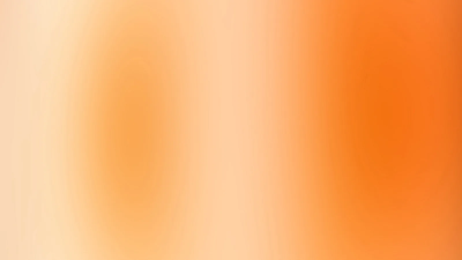 Weicher Farbverlauf in Orange und Apricot, rechts intensiver, links heller, ohne erkennbare Motive.